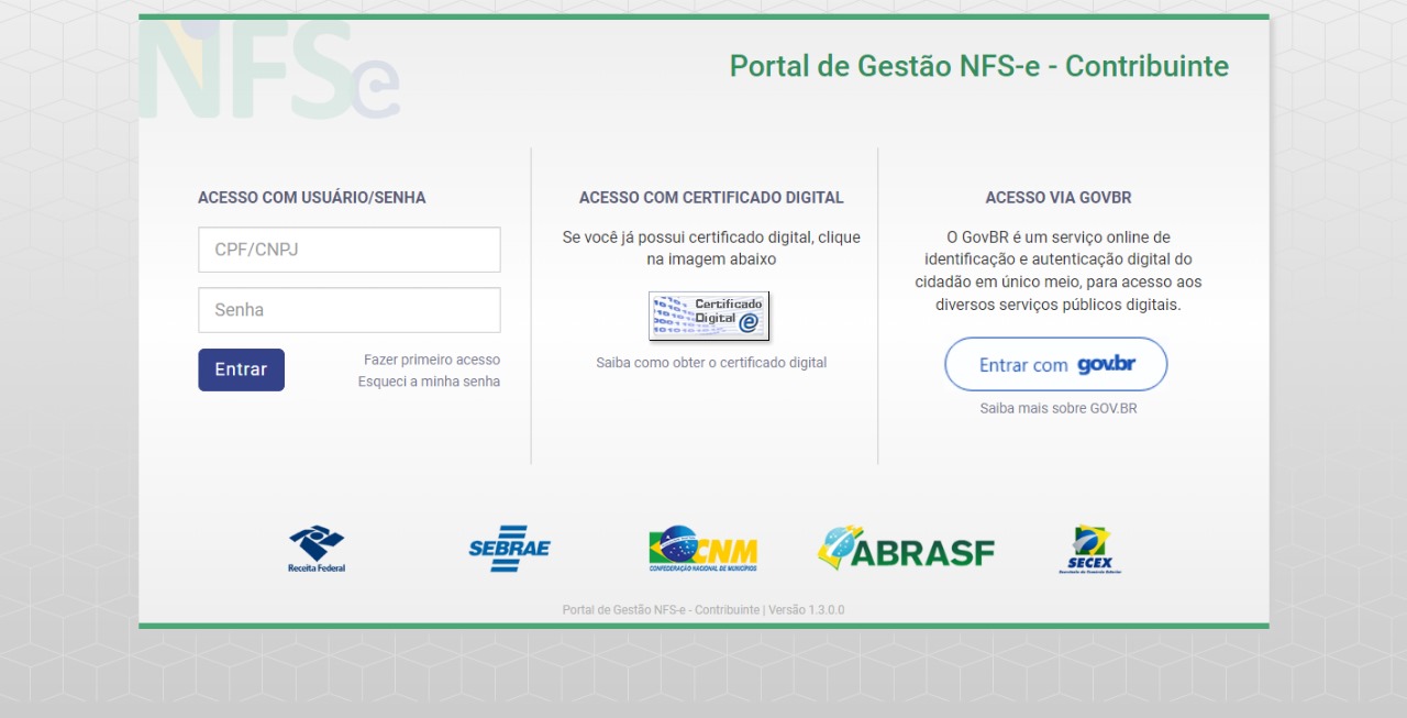 Portal Nota fiscal mei